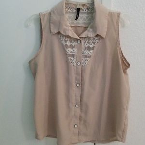 Laced front and back blouse